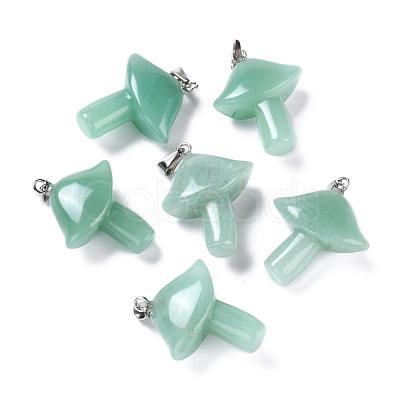 Natural Green Aventurine Pendants G-R480-02A-1