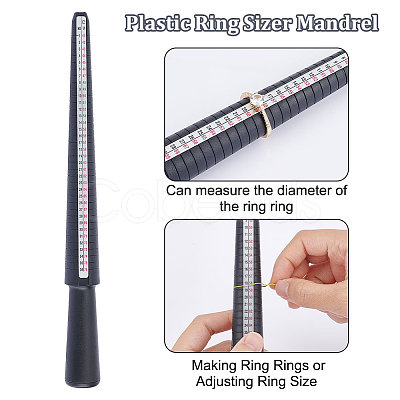 Plastic Ring Sizer Mandrel TOOL-WH0051-84-1