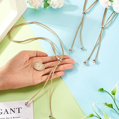 Waxed Polyester Cord Slider Necklace Making NJEW-TAC0018-04-1