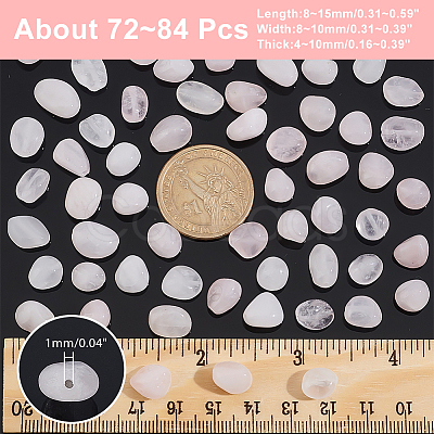 2 Strands Natural Rose Quartz Beads Strands G-NB0004-25-1