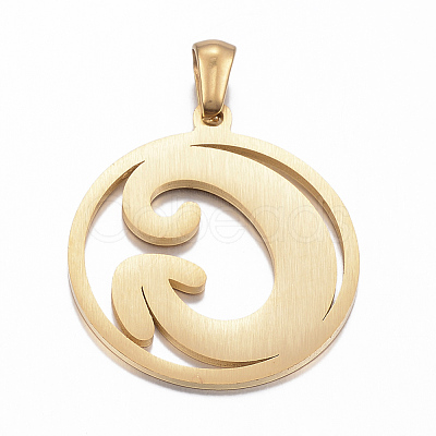 Ion Plating(IP) 304 Stainless Steel Pendants STAS-K162-049G-1