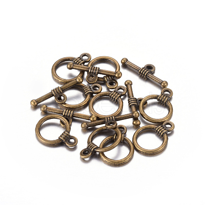 Tibetan Style Zinc Alloy Toggle Clasps MLF1184Y-NF-1