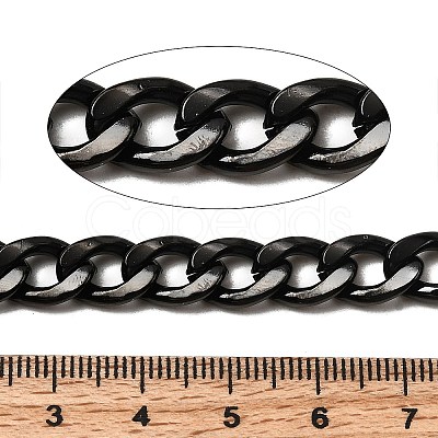 304 Stainless Steel Cuban Link Chains CHS-P007-14B-01-1