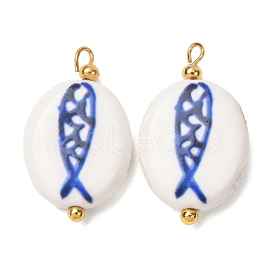 Handmade Porcelain Pendants PR-CBA8966-12G-1