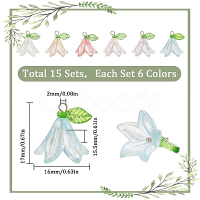 Transparent Acrylic Pendants FIND-SC0009-19-1