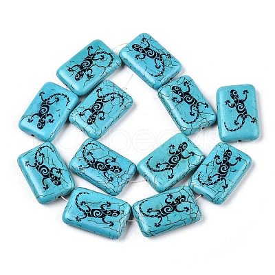 Synthetic Turquoise Beads UNKW-T001-17-1