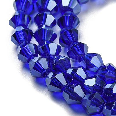Transparent Electroplate Glass Beads Strands EGLA-A039-T2mm-A06-1