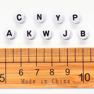 Craft White Acrylic Beads SACR-YW0001-08-1