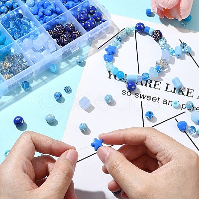 Ocean Theme DIY Acrylic Beads Jewelry Making Kit DIY-YW0010-05-1