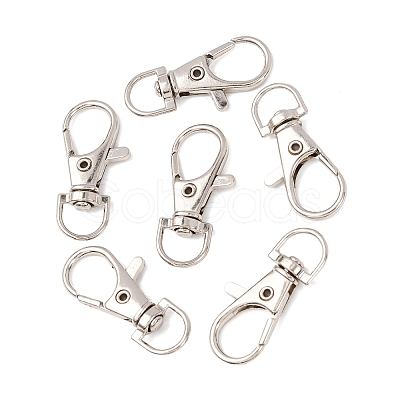 Alloy Swivel Lobster Claw Clasps E168-1