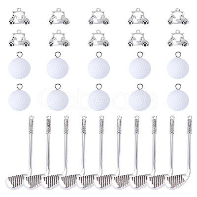 20Pcs 2 Styles Tibetan Style Alloy Pendants FIND-TA0010-94-1