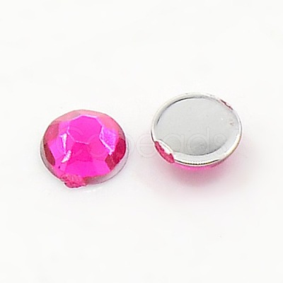 Imitation Taiwan Acrylic Rhinestone Cabochons GACR-A002-8mm-M-1