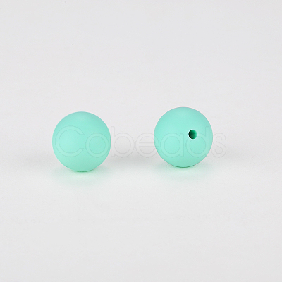 Round Silicone Focal Beads SI-JX0046A-38-1