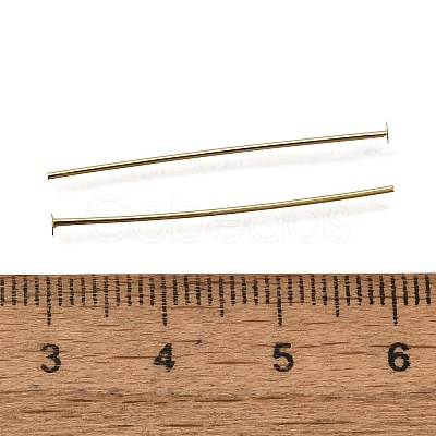 Brass Flat Head Pins KK-H502-01E-G-1
