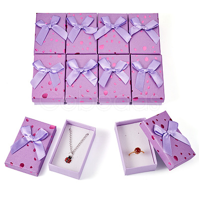 Polka Dot Pattern Cardboard Jewelry Packaging Boxes LS-CON-TAC0011-04B-04-1