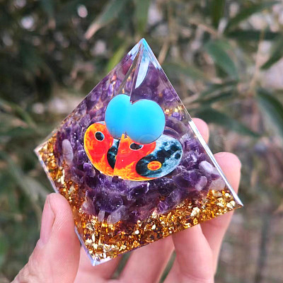 Orgonite Pyramid Resin Energy Generators PW-WGD317D-02-1