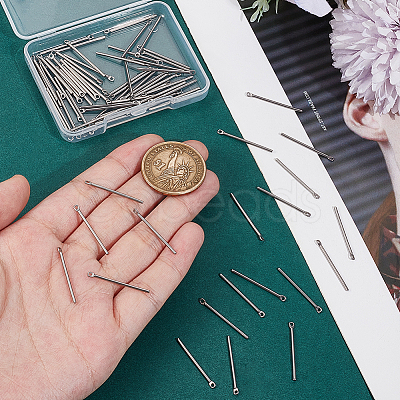 100Pcs 304 Stainless Steel Pendants STAS-UN0060-47-1