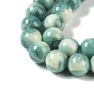 Baking Paint Glass Bead Strands GLAA-H031-01C-07-1