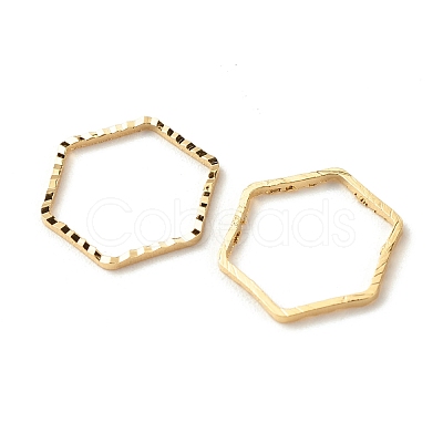 Brass Linking Rings KK-F831-013C-G-RS-1