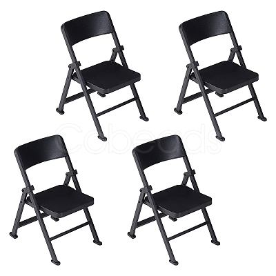 Cute Mini Plastic Foldable Chair DJEW-WH0015-79A-1