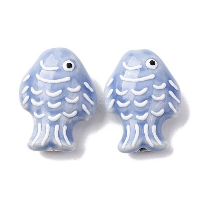 Handmade Porcelain Beads PORC-K010-08L-1