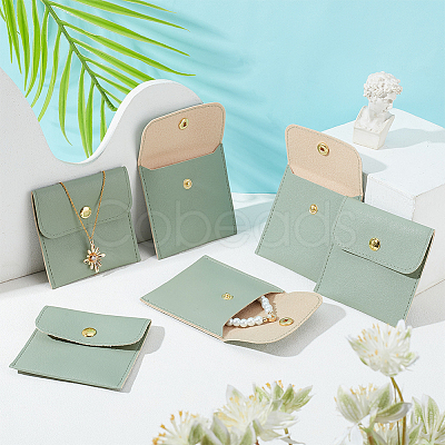 6Pcs PU Imitation Leather Jewelry Storage Bags ABAG-HY0001-14-1