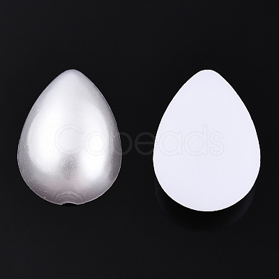 ABS Plastic Imitation Pearl Cabochons SACR-T015-13-01-1