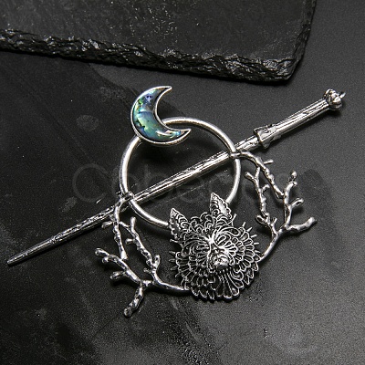 Tibetan Style Alloy Hair Sticks PW-WGEA195-02-1