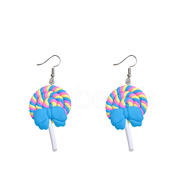 Alloy Polymer Clay Dangle Earrings FS-WG86A62-01-1