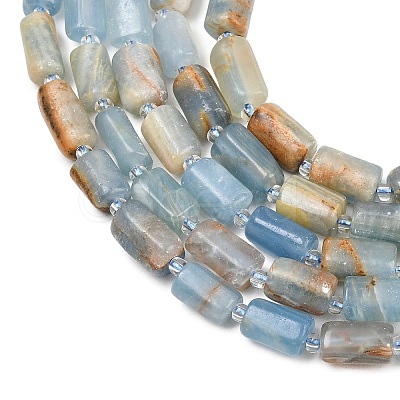 Natural Blue Calcite Beads Strands G-F836-B01-01-1