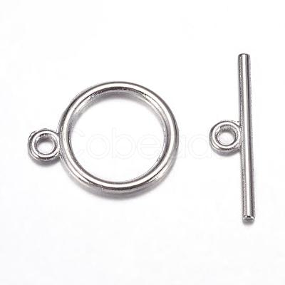 Tibetan Style Toggle Clasps X-TIBE-A12208-P-NR-1