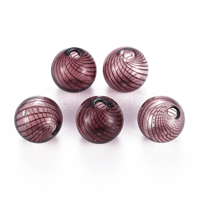 Transparent Handmade Blown Glass Globe Beads GLAA-T012-40B-03-1