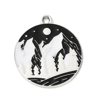 Alloy Enamel Pendants PALLOY-Q451-01A-1