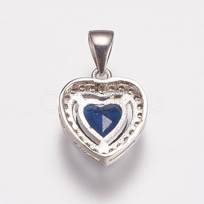 Brass Micro Pave Cubic Zirconia Charms ZIRC-E143-58A-P-1