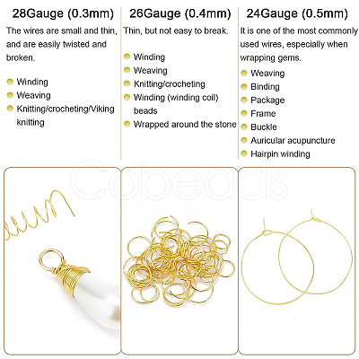 Round Craft Copper Wire CWIR-BC0001-0.3mm-S-1