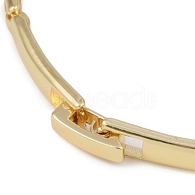 Rack Plating Brass Micro Pave Clear Cubic Zirconia Link Chain Bracelets BJEW-Z069-02G-01-1