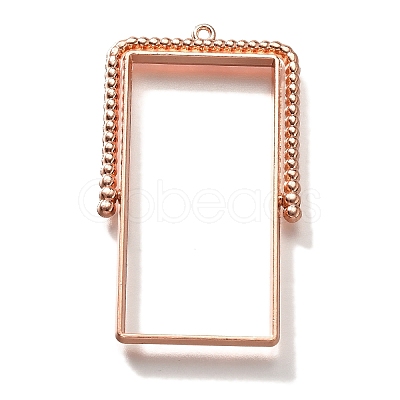Alloy Open Back Bezel Pendants PALLOY-I223-07RG-1