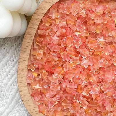 30Pcs Frosted Glass Beads PW-WGAB1F9-09-1