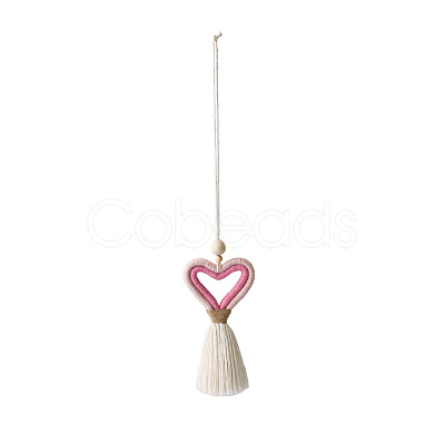 Cotton Tassel Pendant Decorations HEAR-PW0001-139C-1