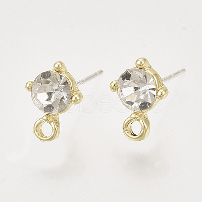 Alloy Stud Earring Findings PALLOY-N0149-21F-1