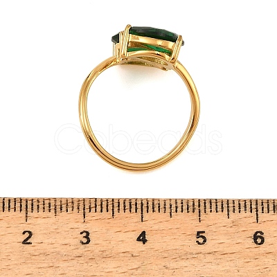 304 Stainless Steel Pave Cubic Zirconia Finger Rings for Women SA-CBAABBA-08C-G-1