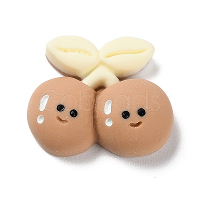 Cartoon Opaque Resin Cherry Cabochons RESI-Q218-01B-1