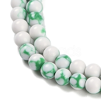 Synthetic Turquoise Beads Strands G-U004-02L-1