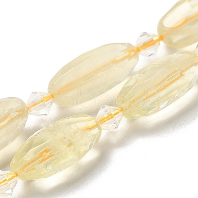 Natural Lemon Quartz Beads Strands G-H297-A04-01-1