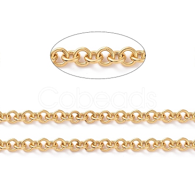 Ion Plating(IP) 304 Stainless Steel Rolo Chains CHS-H013-07G-B-1