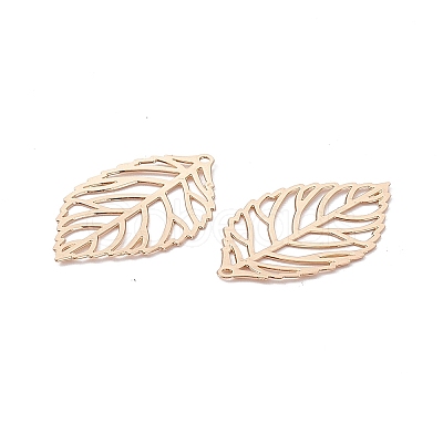 Brass Filigree Big Pendants KK-B064-06KCG-1