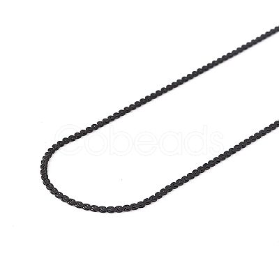 304 Stainless Steel Serpentine Chain Necklace for Men Women NJEW-G076-01B-EB-1