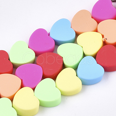 Handmade Polymer Clay Beads Strands X-CLAY-S092-23-1