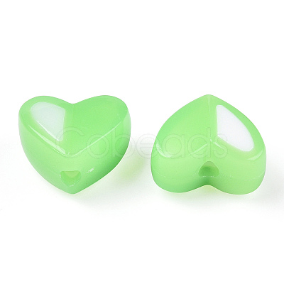 Two Tone Opaque Acrylic Beads SACR-I005-05D-06-1