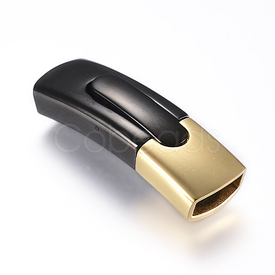 Polished 304 Stainless Steel Magnetic Clasps STAS-G101-45A-1